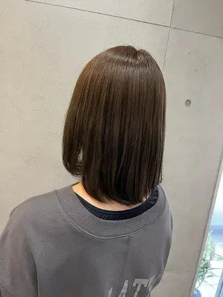ミディアム おせ ちさとのヘアスタイル