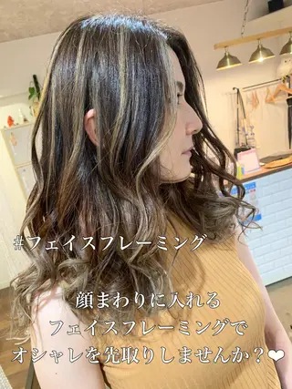 セミロング yoshihara yuukiのヘアスタイル