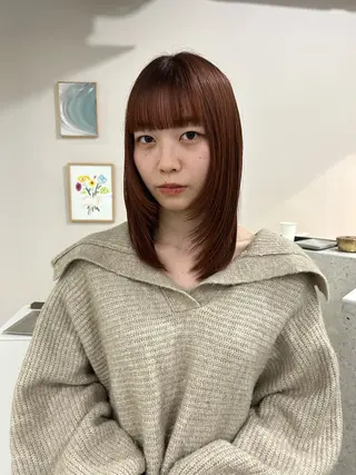 ミディアム aika/パーマ/ ショート/伏見のヘアスタイル