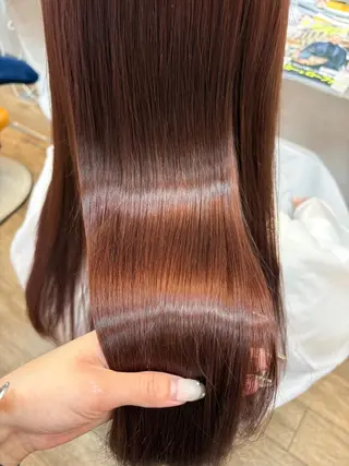 ロング 🩶透明感カラー/ 縮毛矯正LUNA🩶のヘアスタイル