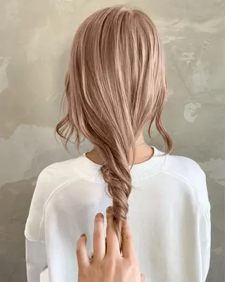 ミディアム カラー 韓国ヘア 店長NEGIのヘアスタイル