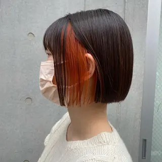ショート カラー 🪭risa 暖色/レイヤー🪭のヘアスタイル