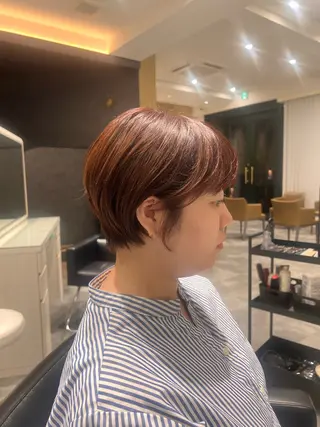 ショート カラー カット/パーマ たるみことりのヘアスタイル