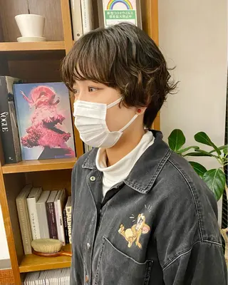 ショート カラー パーマ Paddle所属・似合わせレイヤー/ ニュアンスパーマ高倉のヘアスタイル