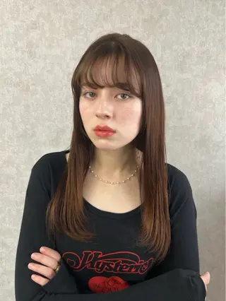 ロング yuuna ✮ door whiteのヘアスタイル