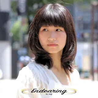カラー Endearing 銀座/レイヤーカットのヘアスタイル