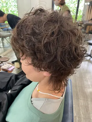 ショート パーマ ニュアンスデザイン✄ YOU♡のヘアスタイル