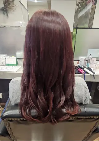 セミロング カラー 関口 友菜のヘアスタイル