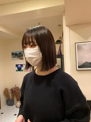 ミディアム カラー 村田 陸のヘアスタイル