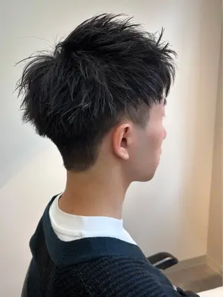 メンズ 保立/フェザーパーマ /メンズカット千葉のヘアスタイル