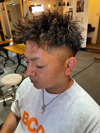 カラー パーマ メンズ 石川 歳也のヘアスタイル