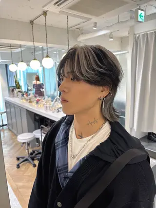 ショート カラー メンズ [渋谷美容師] 玲弥のヘアスタイル