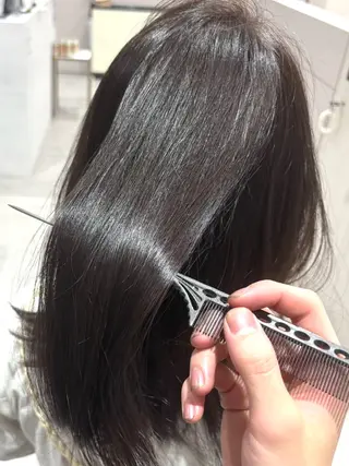 ロング 透明感カラー/似合わ せ前髪/柴田礼空のヘアスタイル