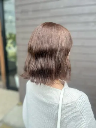 ミディアム カラー ヘアアレンジ 🤍 minaのヘアスタイル