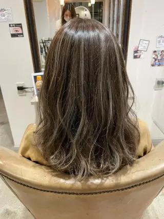 ミディアム カラー パーマ ヘアアレンジ キッズ 韓国♡ハイライト ♡YURIのヘアスタイル