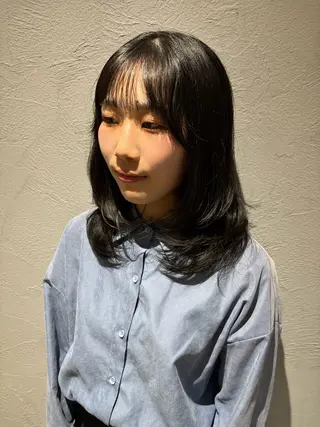 ミディアム Maki /透明感カラーのヘアスタイル