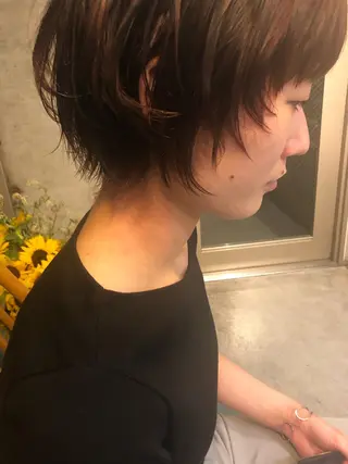 ショート 🌈圧倒的デザイン パーマ　関和希のヘアスタイル