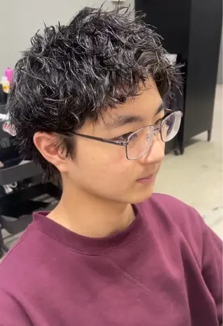 ショート パーマ メンズ メンズ専門サロン wokeのヘアスタイル