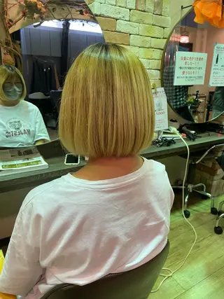 ミディアム hair make echo滿木あい花のヘアスタイル