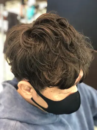 パーマ メンズ 佐伯 凌太郎のヘアスタイル