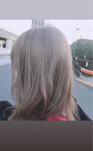 ロング カラー ヘアアレンジ 【艶髪×韓国風】 毛流れ職人 RYOのヘアスタイル