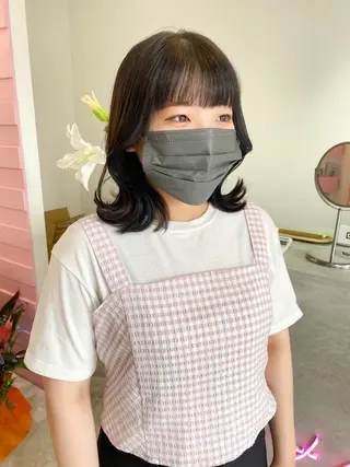 ショート 髪質改善韓国レイヤー SHIORI🦋のヘアスタイル