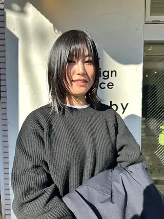 セミロング Sabby氏川洸希 パーマのヘアスタイル