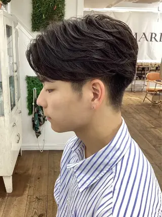 ショート パーマ メンズ メンズ特化サロン ウエダ　ヒロキのヘアスタイル