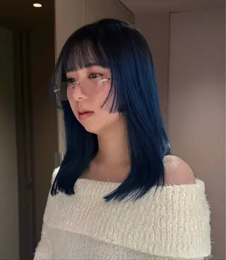 ロング カラー Akari暖色カラー /レイヤーカットのヘアスタイル
