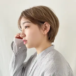 ショート カラー パーマ ショートボブ髪質改善 縮毛矯正のプロ山道潤のヘアスタイル
