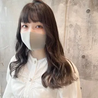 ロング カラー ウルフカット ハッシュカット/七海のヘアスタイル