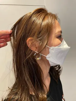 ミディアム カラー レイヤー/似合わせ TAKUYAのヘアスタイル