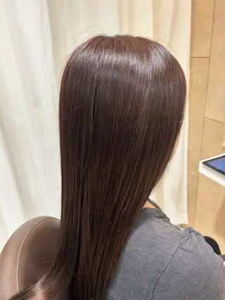 ロング カラー 前田 瞳のヘアスタイル