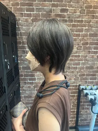 ショート カラー パーマ ヘアアレンジ メンズ キッズ ネイル マツエク・マツパ アイブロウ 久木原 ゆりのヘアスタイル