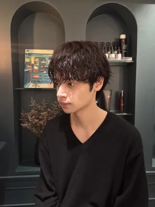 メンズ パーマ 【メンズカット/パー マ✂️】momo🌷のヘアスタイル