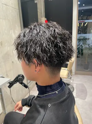 パーマ メンズ 無料ショートモデル 募集中❗️秋山ひらいのヘアスタイル