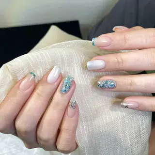 ネイル By moonネイル 🌷ワンホン/韓国風のネイルデザイン