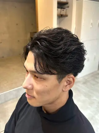 パーマ メンズ 梅田中崎町メンズ 美容師ユースケのヘアスタイル