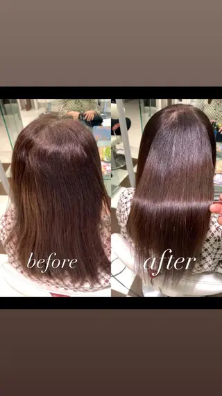 ミディアム カラー 葛西 縮毛矯正のプロ ブリーチ矯正 青木俊のヘアスタイル