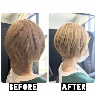 ショート カラー パーマ ヘアアレンジ 心斎橋難波本店 店長 THE ECT 中尾のヘアスタイル