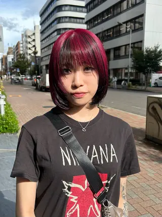 ショート カラー ryo yaのヘアスタイル