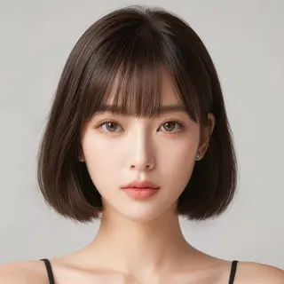 ショート カラー HINA🎀韓国ヘア エクステ/小顔カットのヘアスタイル
