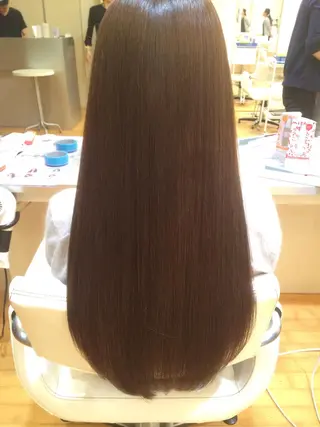 セミロング ロング カラー タジマ ヤスヒサのヘアスタイル