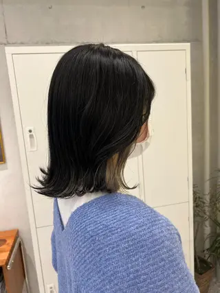 ミディアム カラー 韓国ヘア☁️ mitsukiのヘアスタイル