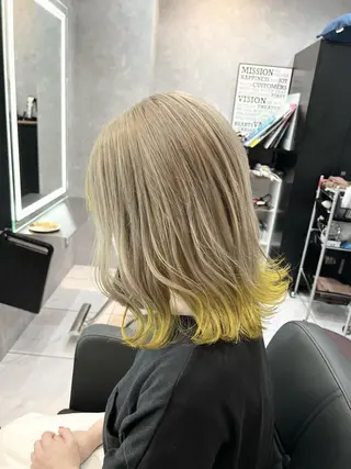 カラー SALOWIN栄 高須大貴のヘアスタイル