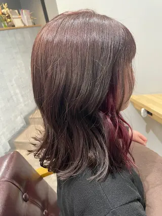 ミディアム カラー Sloth 🦥 MARINAのヘアスタイル