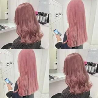 カラー ウルフカットマスター みつきのヘアスタイル