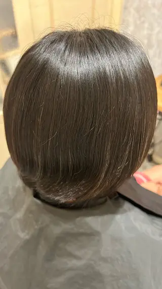 ミディアム カラー 似合わせ 顔周りYUUGAのヘアスタイル