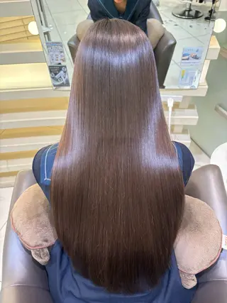 ロング 縮毛矯正/艶髪/ チホリのヘアスタイル