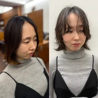 ミディアム パーマ Paddle所属・似合わせレイヤー/ ニュアンスパーマ高倉のヘアスタイル